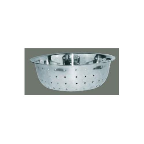Winco Stainless Steel 2.5 Mm Hole Chinese Colander, 11 Inch