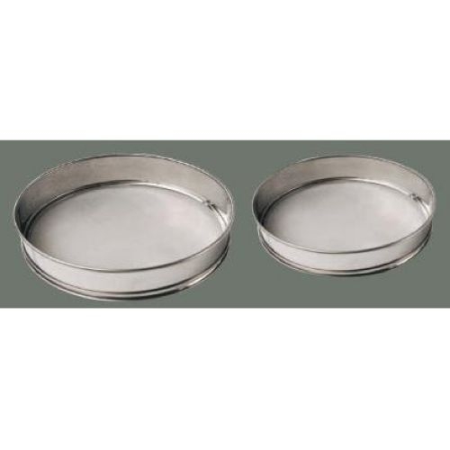 Winco Stainless Steel Rim Sieve with Mesh, 12 inch Diameter.