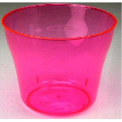 Yellow Royal Plasticware Elite Holiday and Partyware Shot Glass, 1 Ounce - 50 per pack -- 20 packs per case.