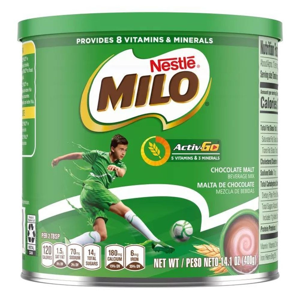 Milo Chocolate Malt Drink Mix, 14 Ounce -- 12 Per Case