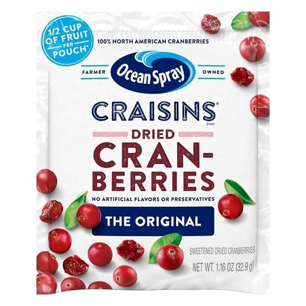 Ocean Spray Original Craisins Dried Cranberries, 1.16 Ounce -- 200 Per Case