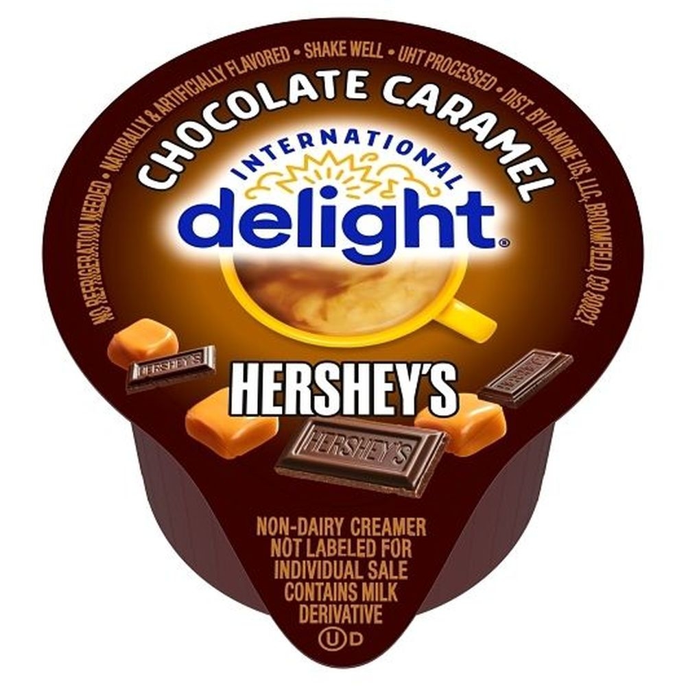 International Delight Hersheys Chocolate Caramel Coffee Creamer -- 288 Per Case