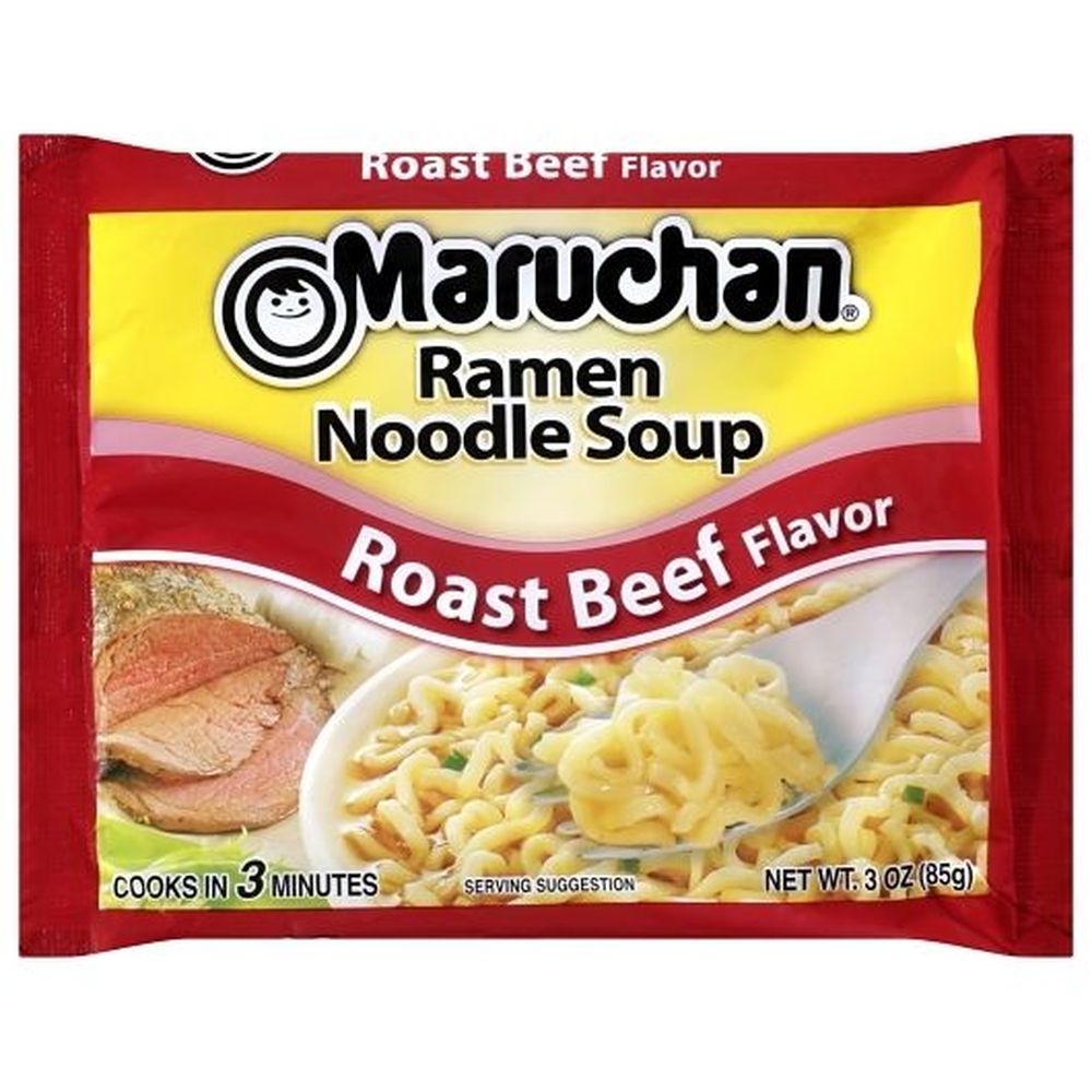 Maruchan Ramen Noodle Soup Roast Beef Flavor, 3 Ounce -- 24 Per Case