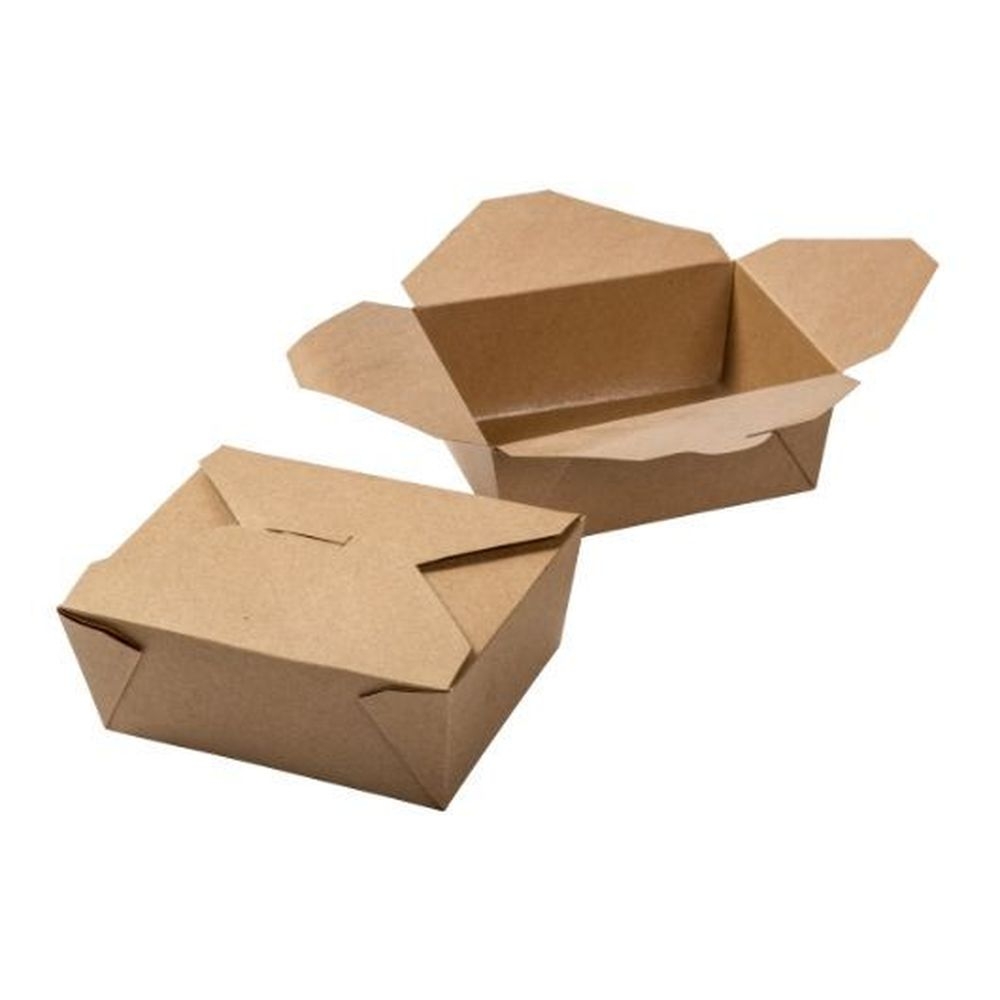Number 8 Kraft Folded Takeout Box