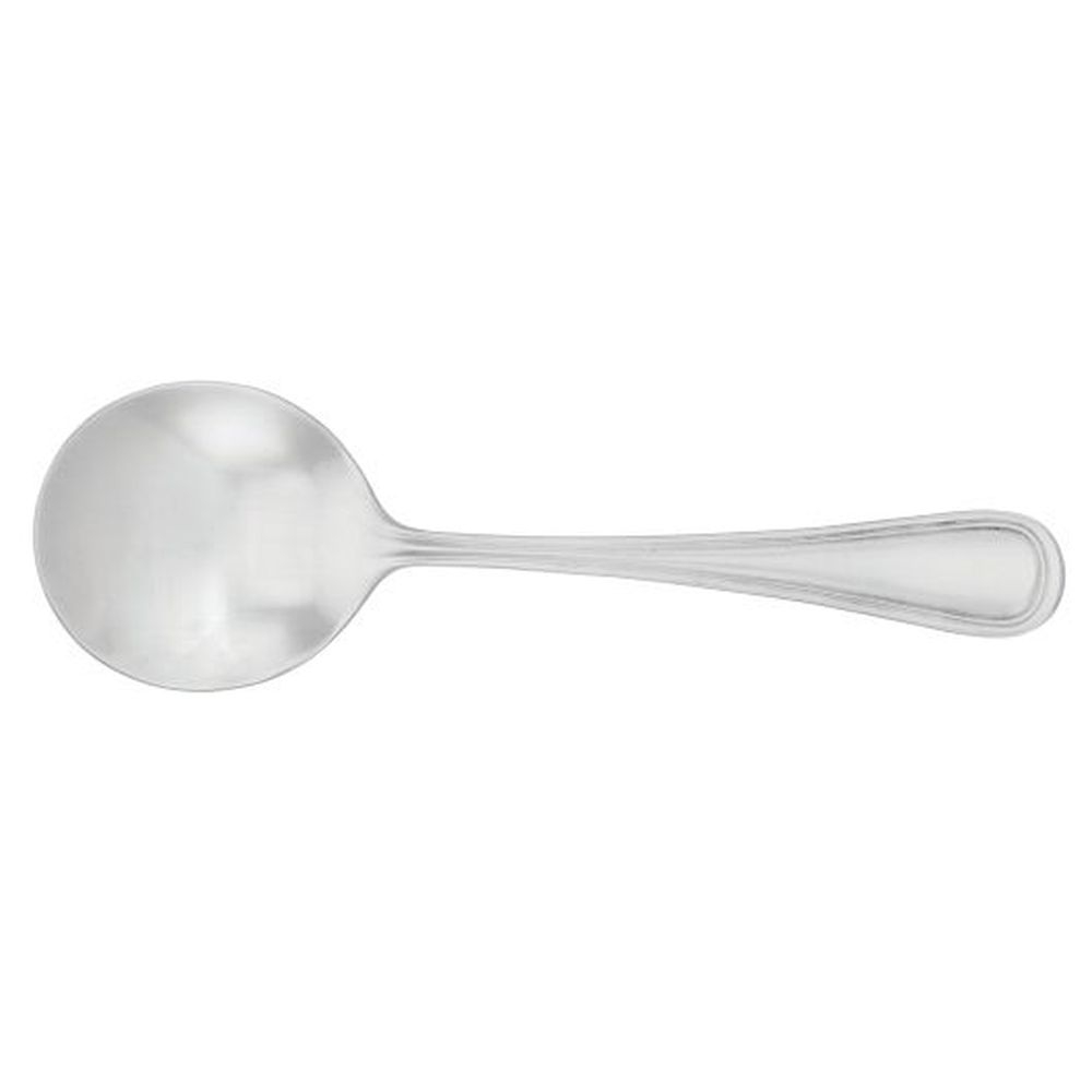 Walco Napa 5.75 Inch 18/10 Stainless Steel Round Bowl Soup Spoon, 24 Count