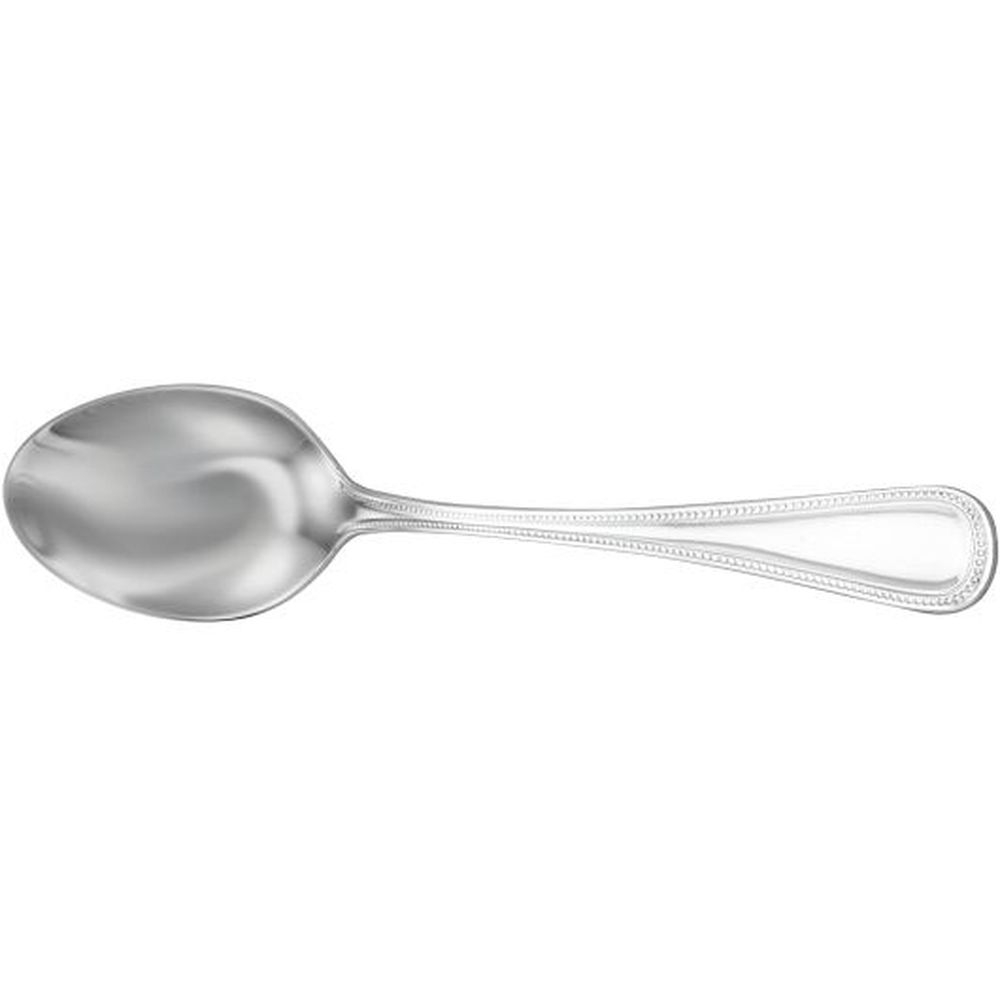 Walco Hallmark Classic Bead 7 Inch 18/10 Stainless Steel Oval Bowl Soup/dessert Spoon, 24 Count
