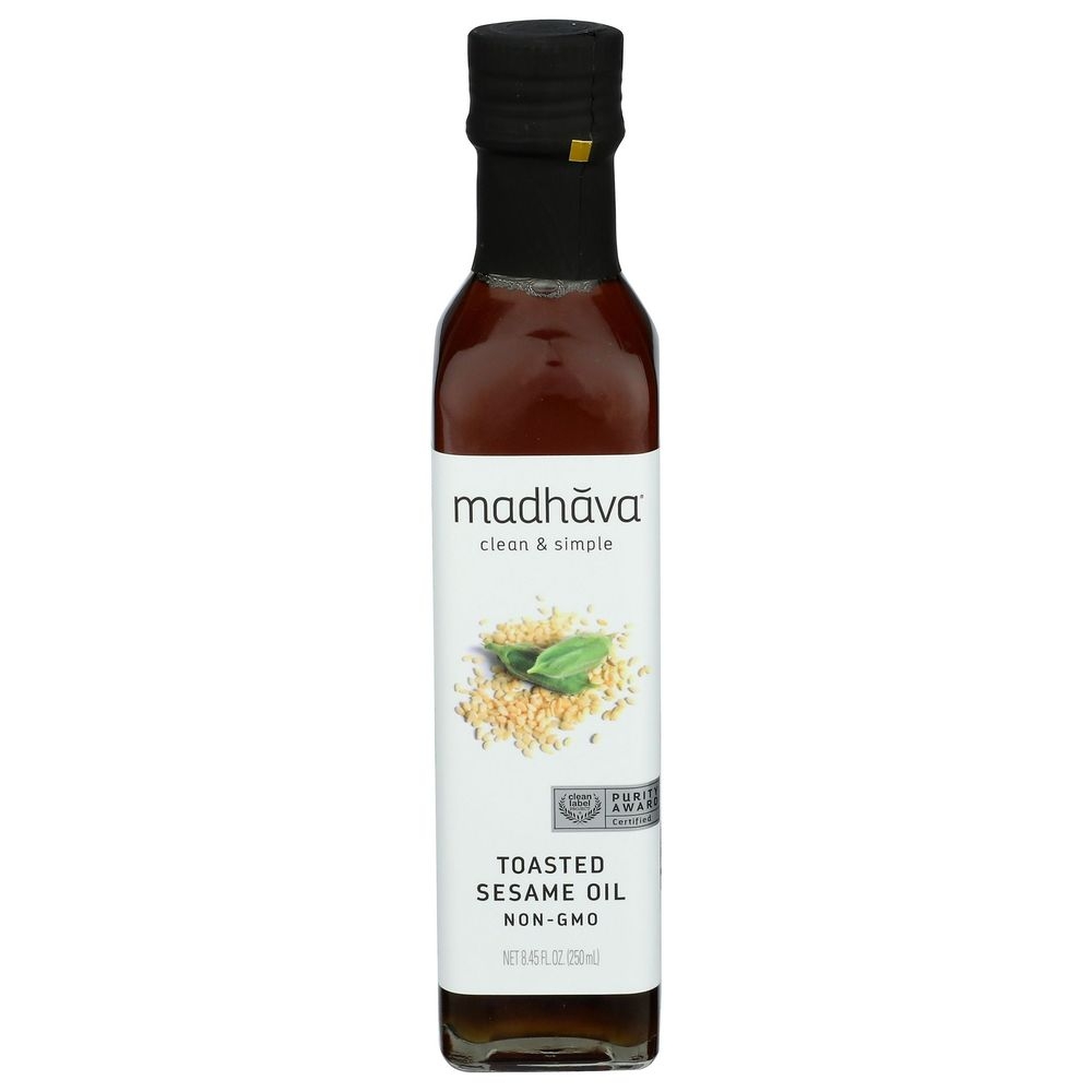 Madhava Toasted Sesame Oil, 8.45 Fluid Ounce -- 6 Per Case