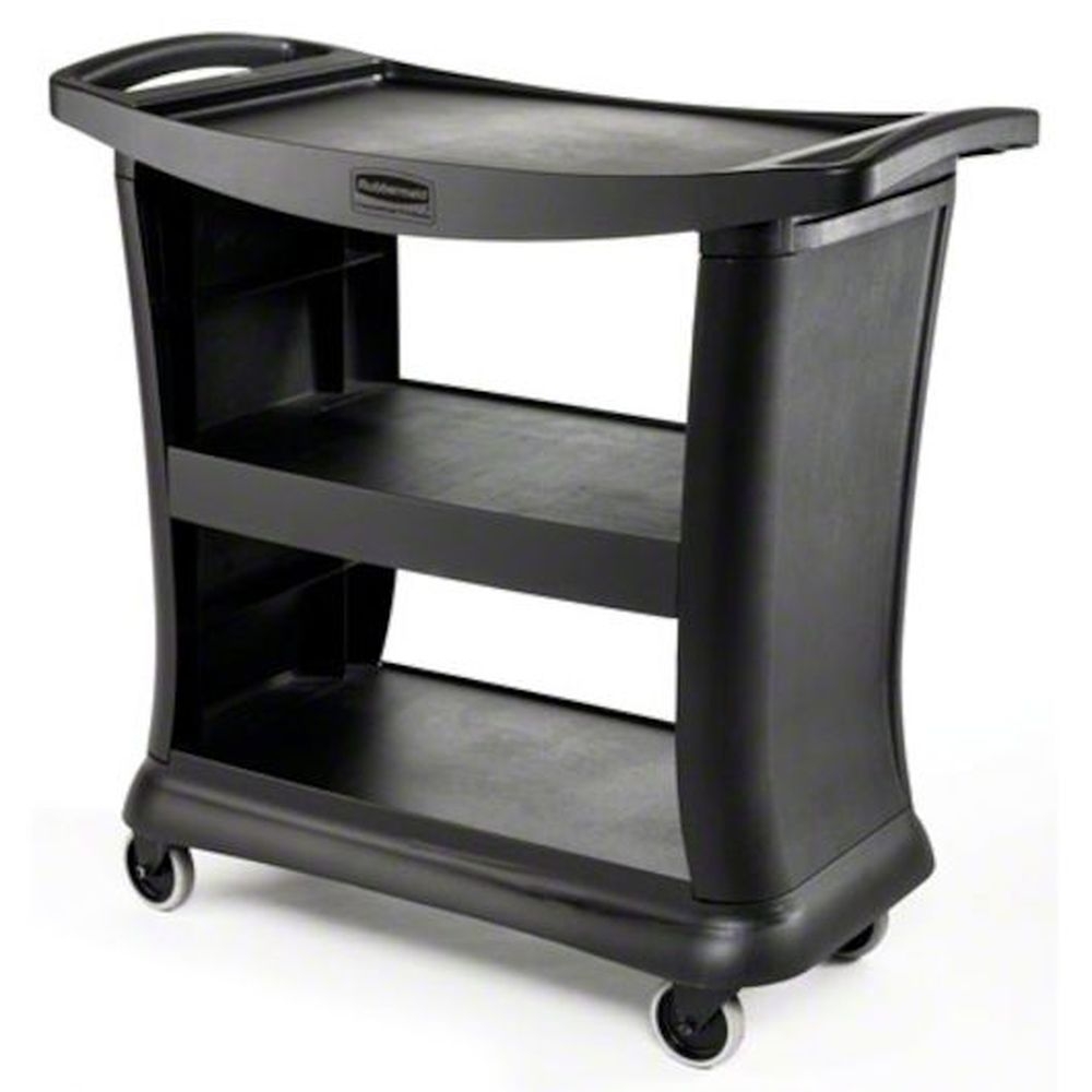 Rubbermaid Black Executive Series Service Cart, 300 Pound Capacity