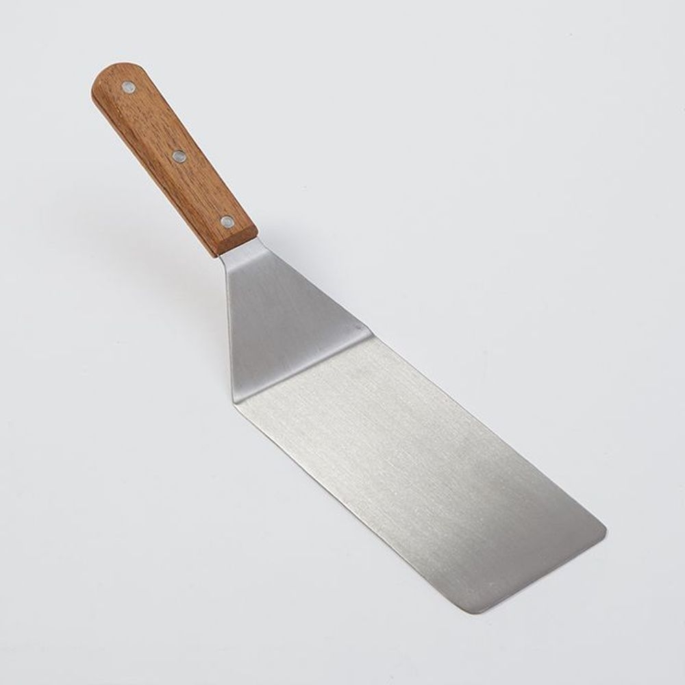 American Metalcraft Wood-handled Giant Oversize Turner With 8 X 4 Inch Stainless Steel Blade, 15-3/4 Inch Length