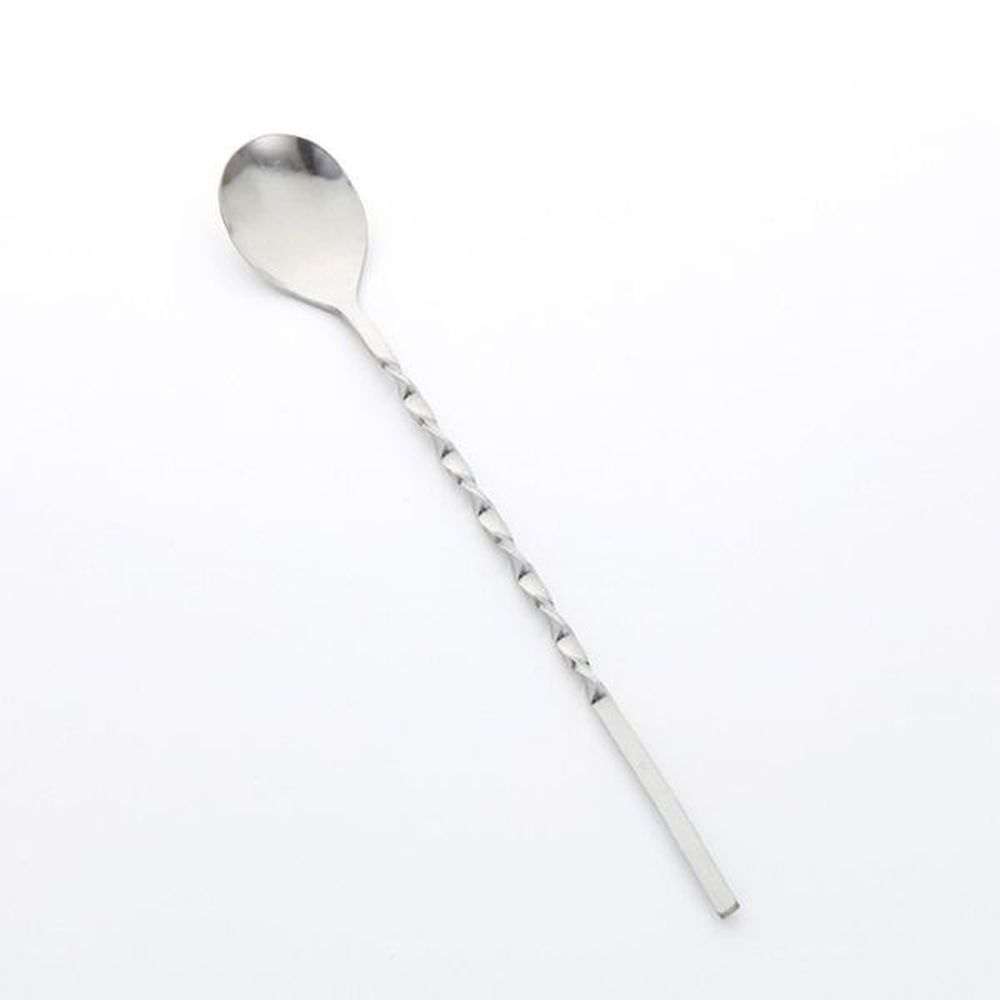 American Metalcraft Stainless Steel Twisted Bar Spoon Without Knob, 10 Inch Length