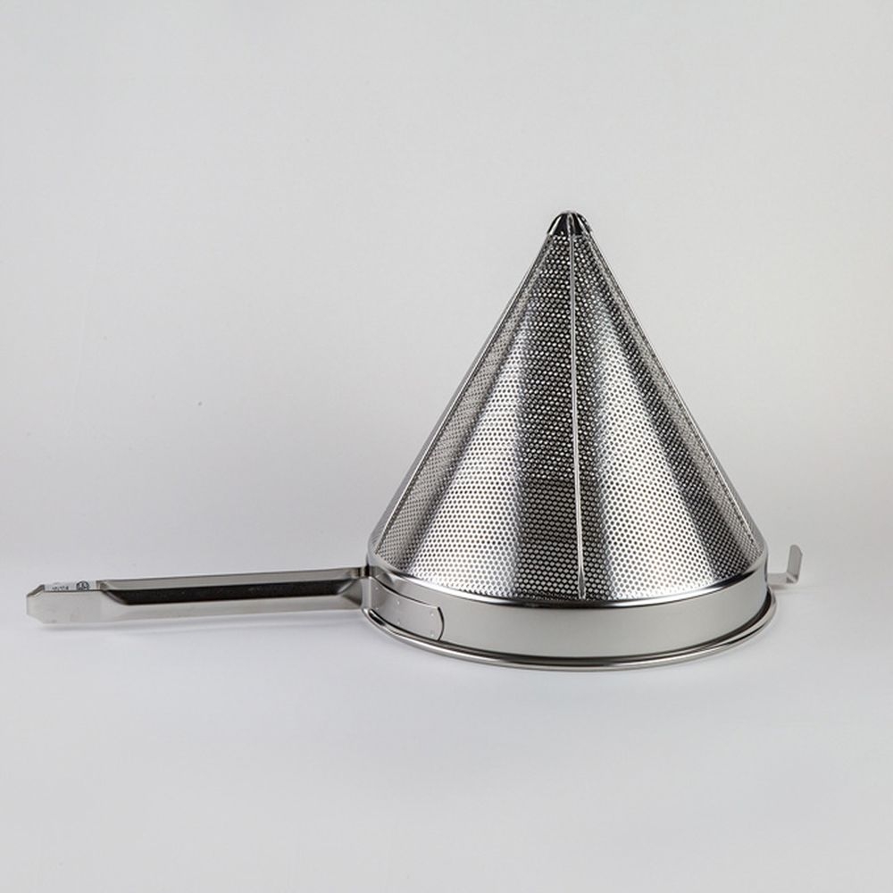 American Metalcraft Stainless Steel Perforated Coarse Mesh China Cap Strainer, 12 X 12 X 22 Inch