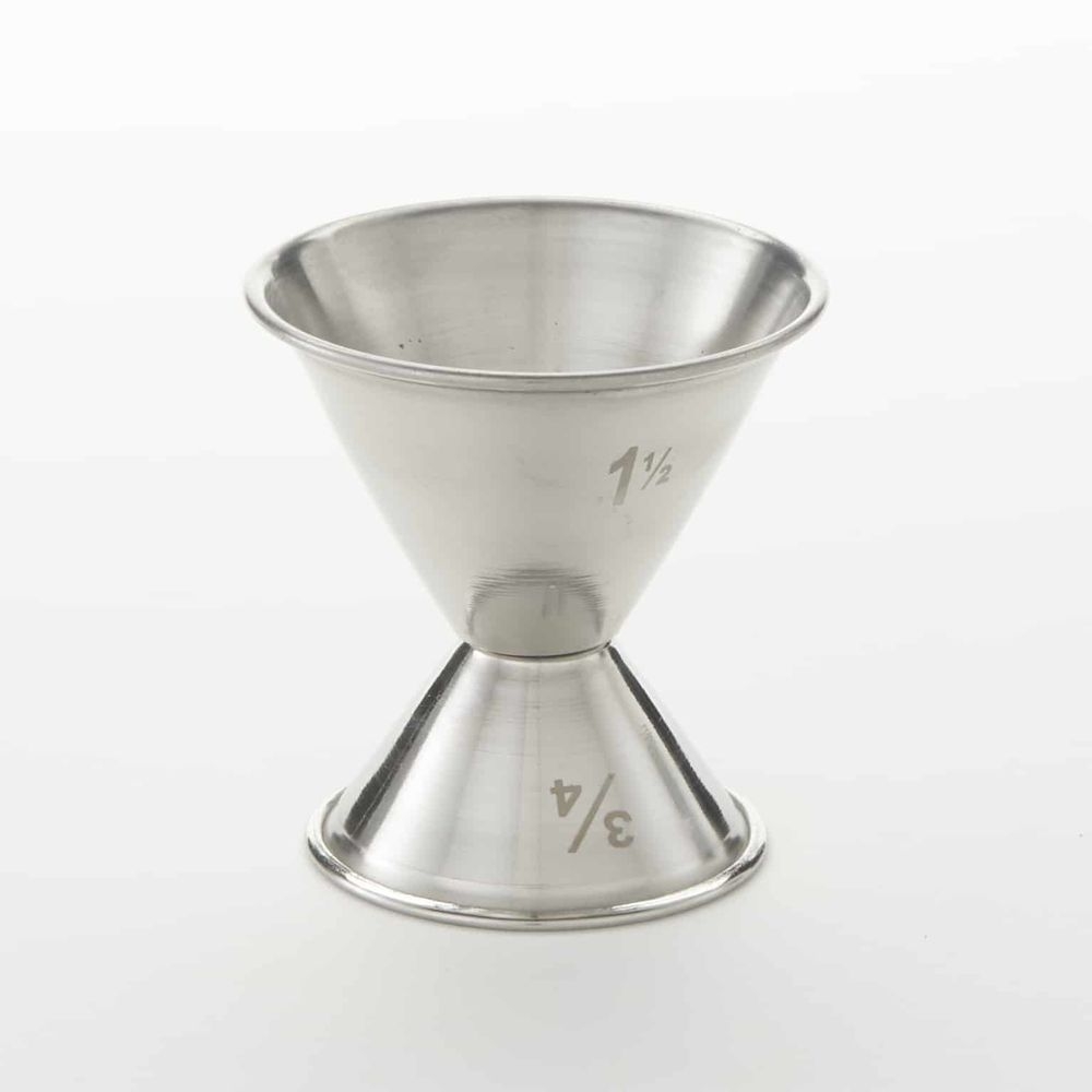 American Metalcraft Stainless Steel Bar Jiggers, 3/4 X 1-1/2 Ounce Capacity