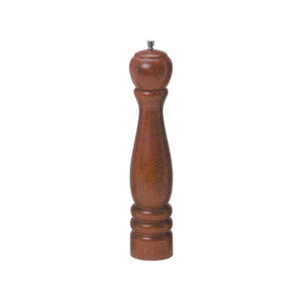 American Metalcraft Brown Mahogany Wood Pepper Mill, 12 Inch