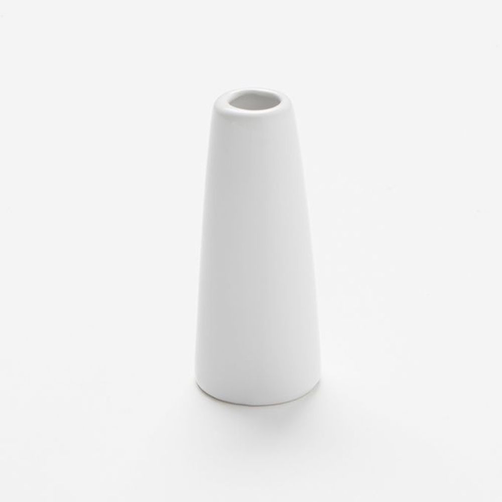 American Metalcraft White Ceramic Bud Vase Tower, 1 1/2 X 4 Inch