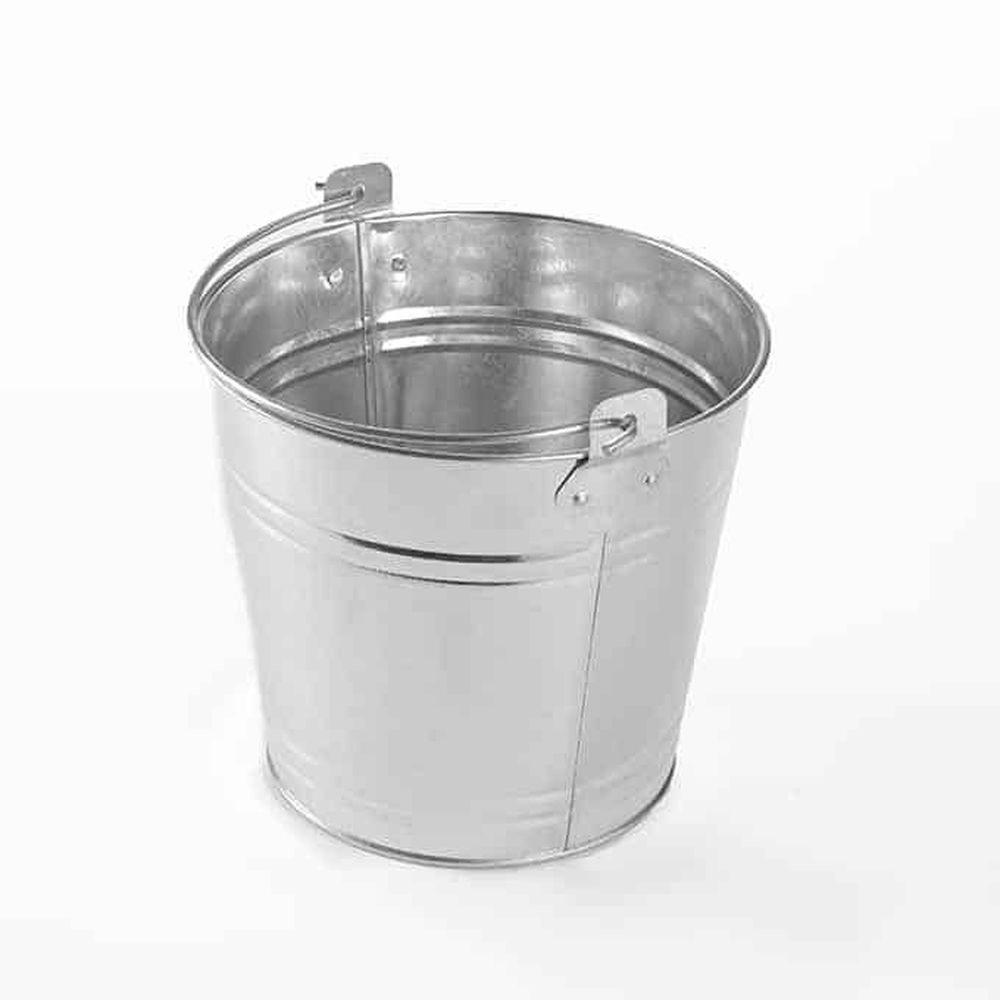 American Metalcraft Natural Galvanized Steel 148 Ounce Pail, 8 1/4 Dia. X 7 3/8 Inch