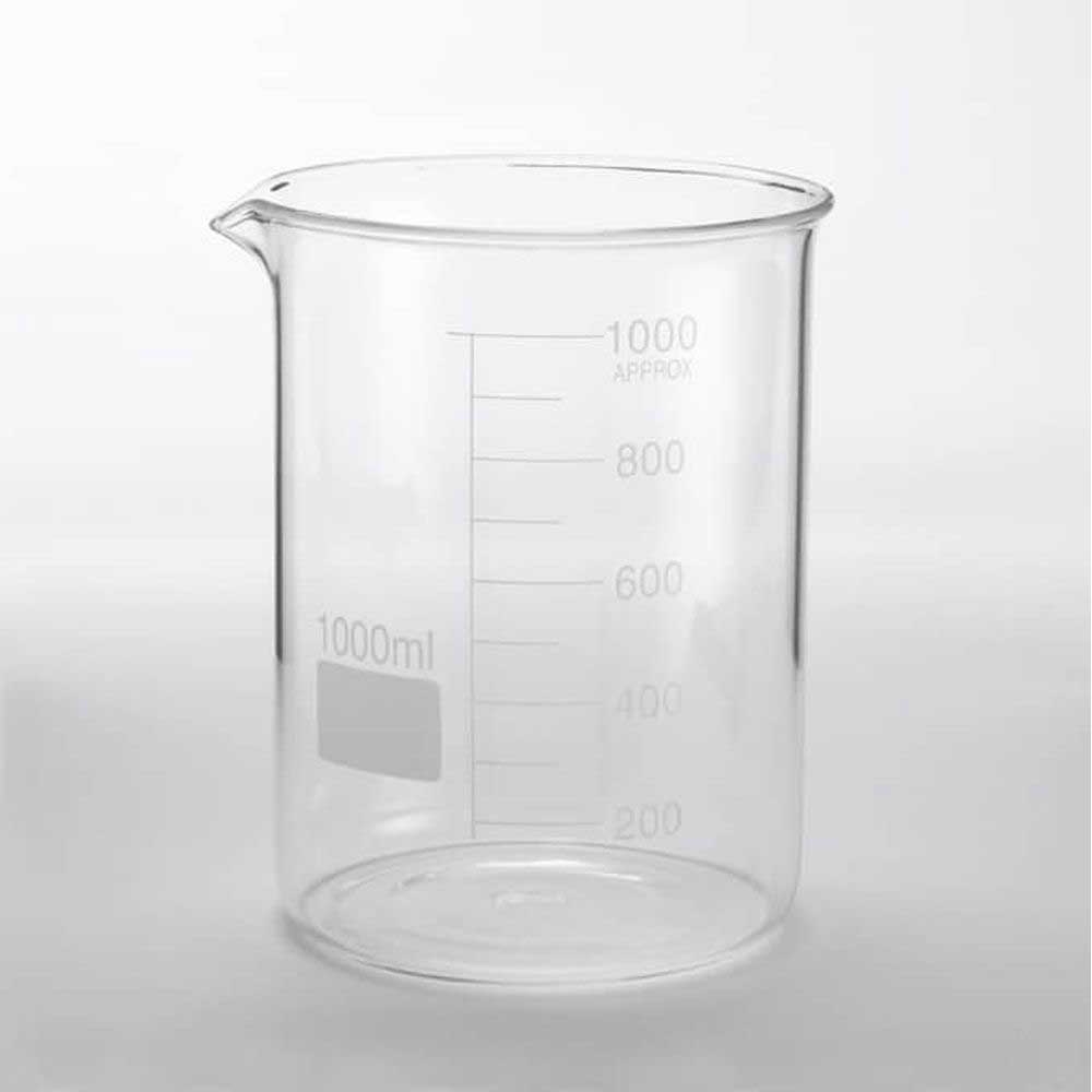 American Metalcraft Clear Glass 34 Ounce Chemistry Beaker, 4-1/4 Inch Dia. X 5-1/4 Inch Height