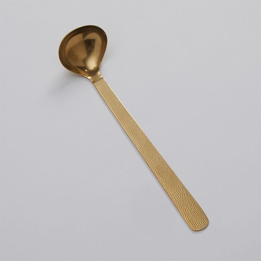 American Metalcraft Vintage Gold Hammered Stainless Steel 1 1/2 Ounce Ladle, 11-1/2 Inch