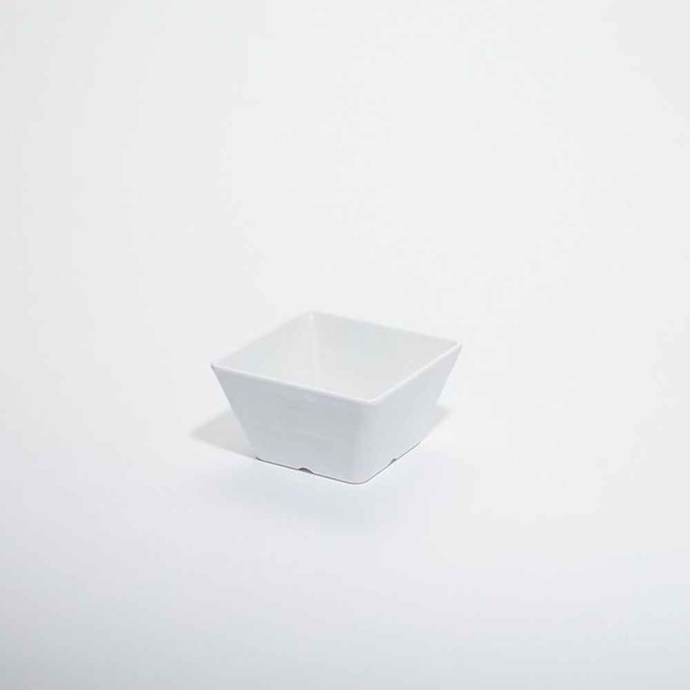 American Metalcraft Faux Slate White Melamine 23 Ounce Square Serving Bowl, 5 X 5 X 2 7/8 Inch