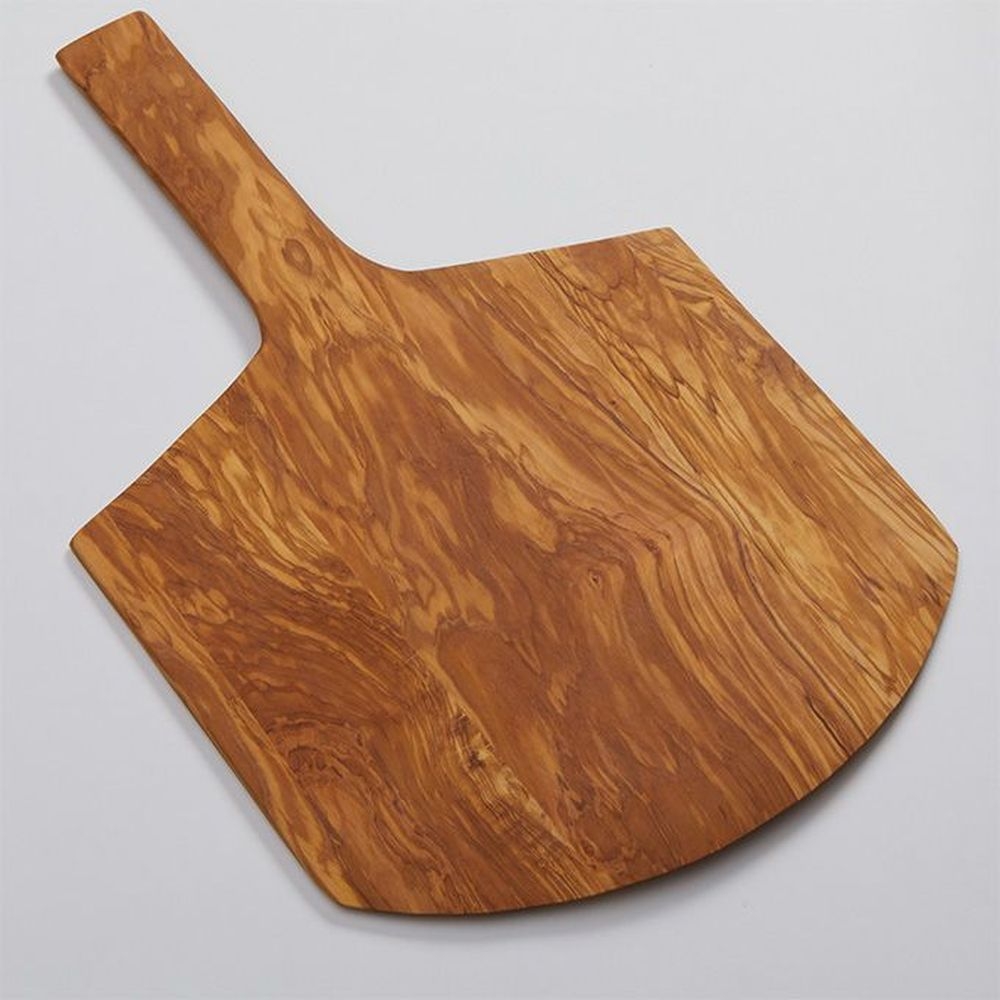 American Metalcraft Brown Olive Wood Serving Peel With Short Handle, 26 Inch Overall Length