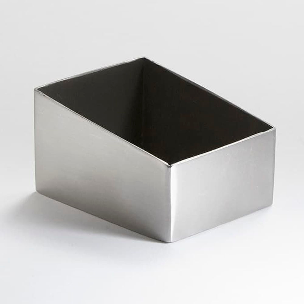American Metalcraft Stainless Steel Satin Finish Rectangle Angled Sugar Packet/cube Holder, 3-1/8 X 2-1/2 X 1-3/4 Inch
