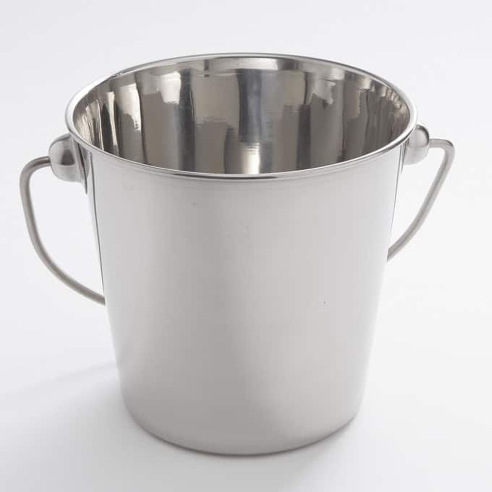 American Metalcraft Stainless Steel 2 Quart Mini Pail With Handle, 6 1/4 X 6 1/4 X 5 3/4 Inch