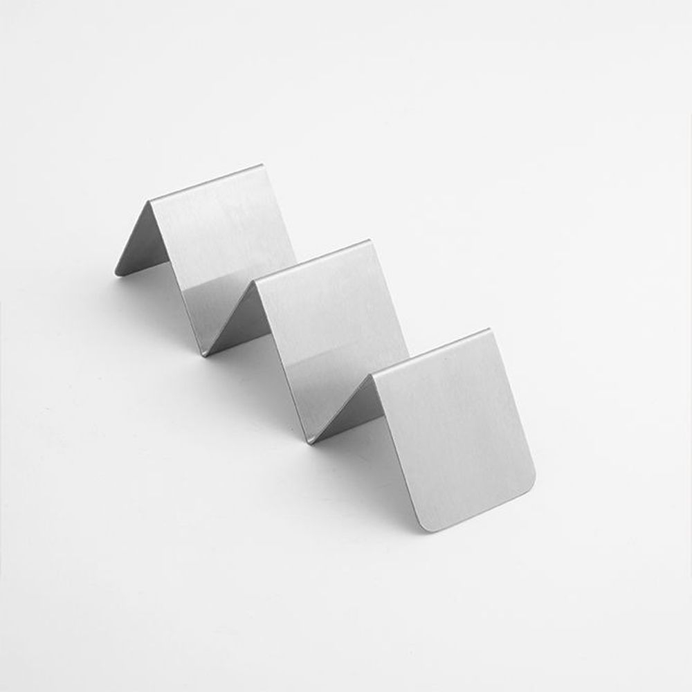 American Metalcraft Stainless Steel Two Or Three Compartment Half Size Taco Holder, 8 X 2 X 2 Inch