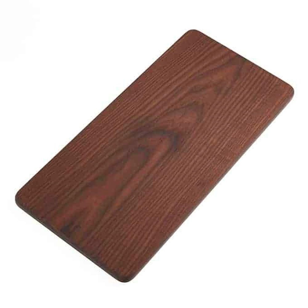 American Metalcraft Dark Brown Ash Wood Large Serving Board, 21 X 10 X 3/4 Inch