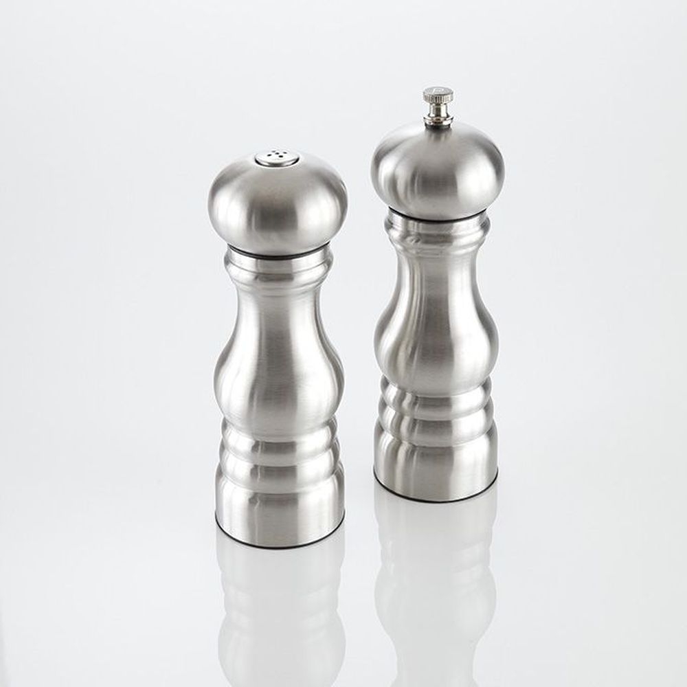 American Metalcraft Stainless Steel Salt And Pepper Set, 6 Inch Height
