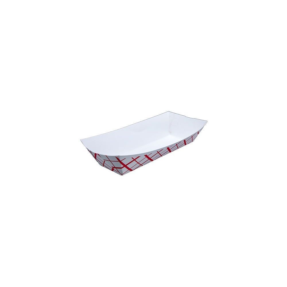 Southern Champion Tray Red/white Sbs Paperboard Hot Dog Tray, 7 X 2.75 X 1.5 Inch -- 1000 Per Case
