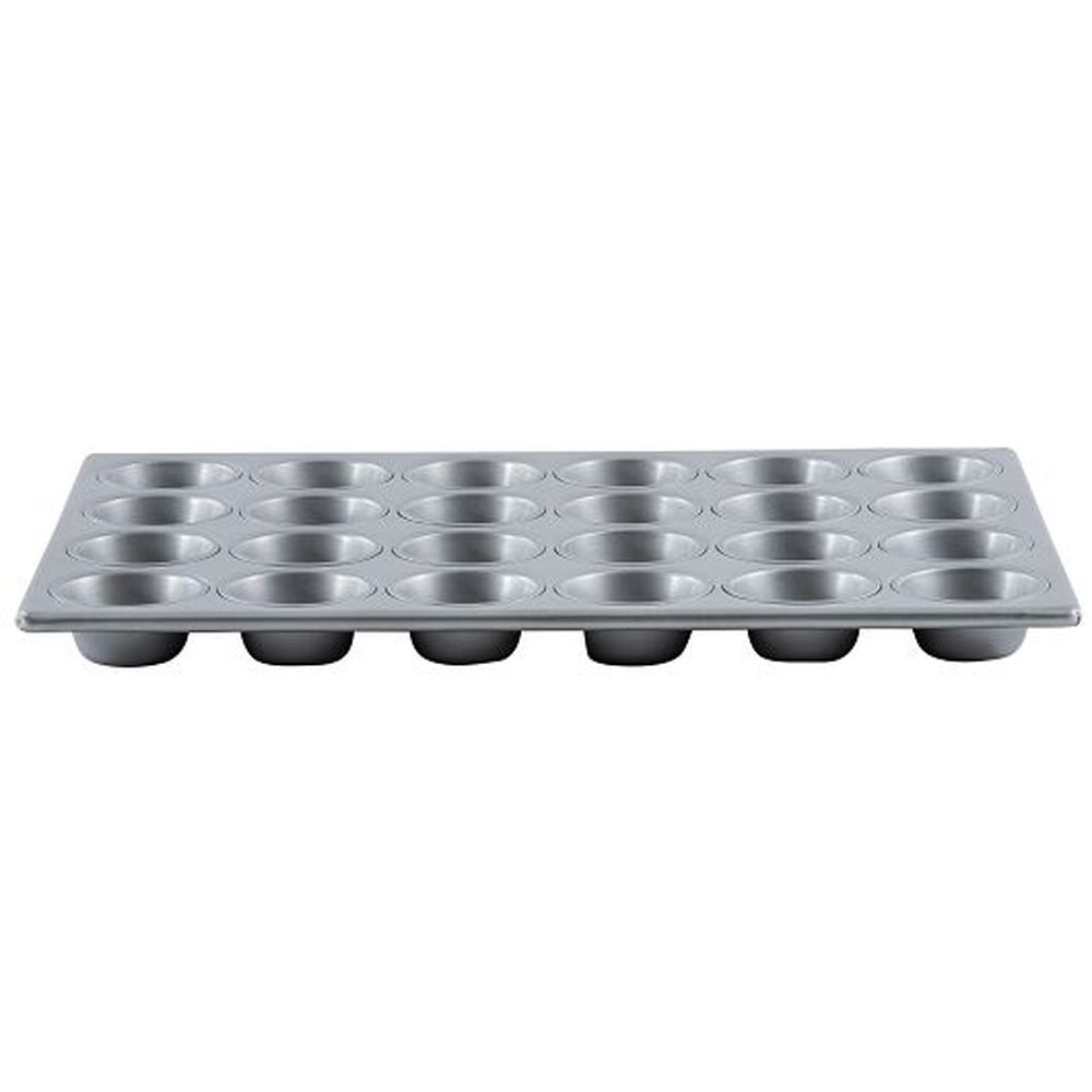 Tablecraft Aluminized Steel With Non-stick Silicone Glaze 24 Cups Muffin/cupcake Pan