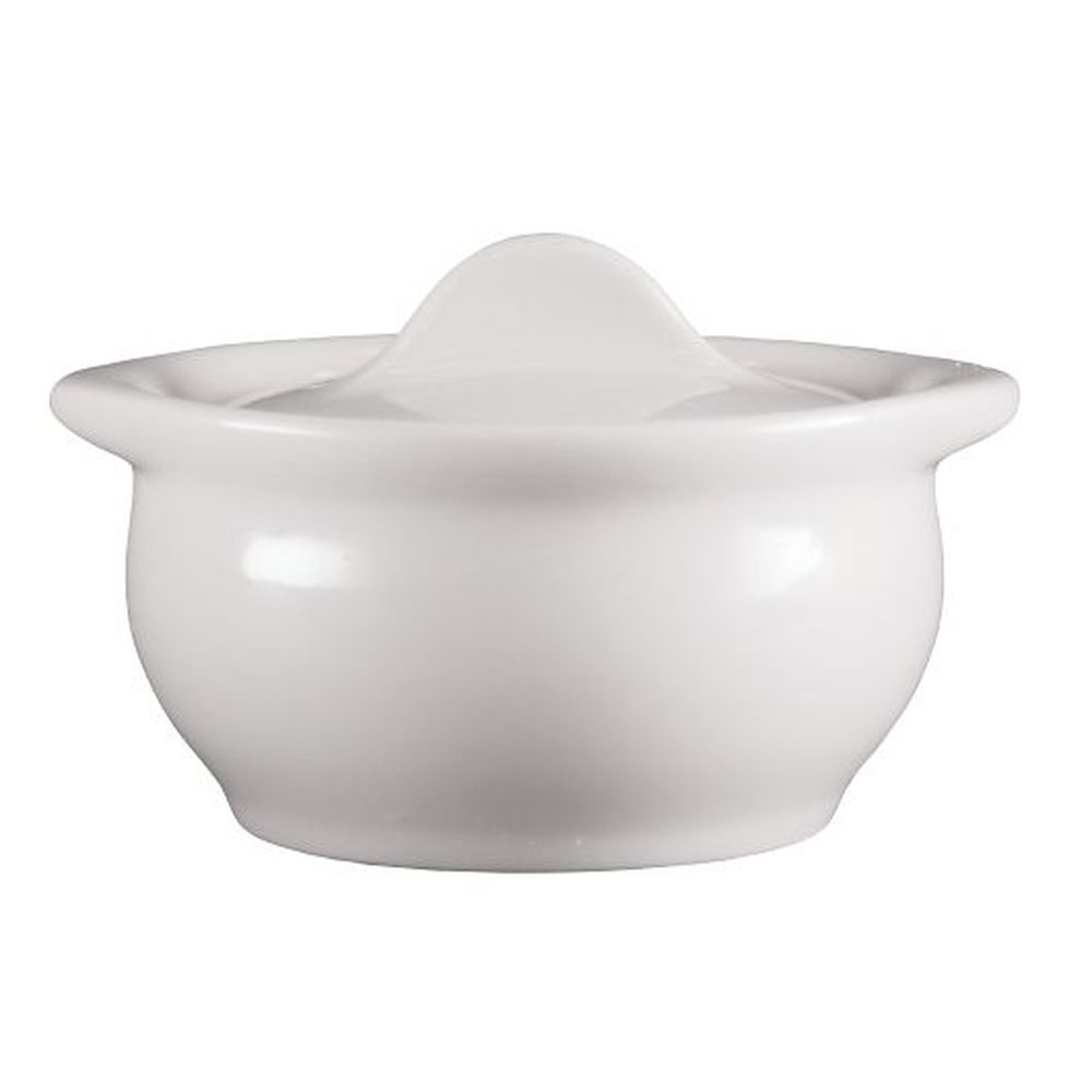 White 12 Ounce Onion Soup Crock, 12 count