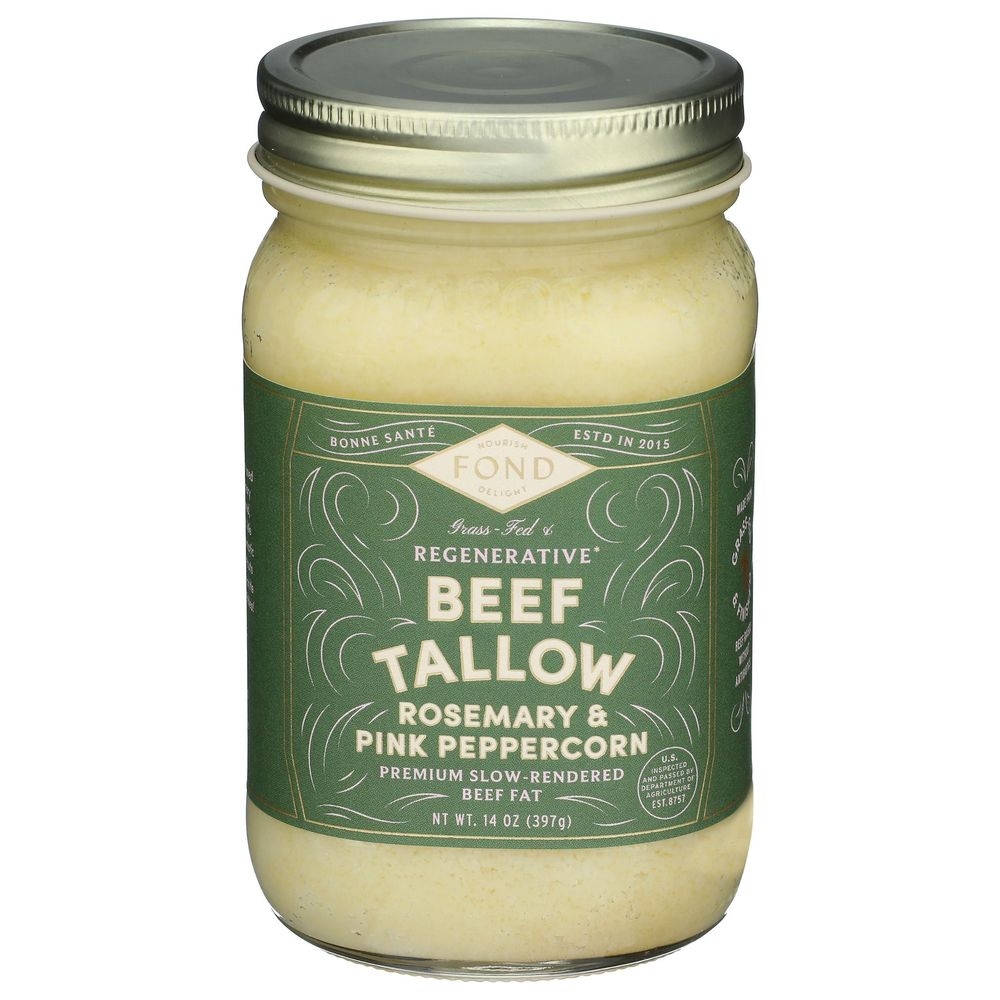 Fond Rosemary And Pink Peppercorn Regenerative Beef Tallow, 14 Ounce -- 4 Per Case