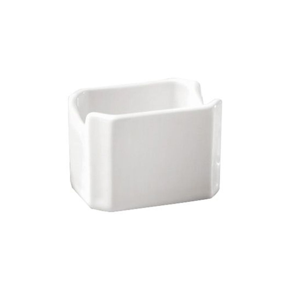 White 4 x 2.75 x 2.5 inch Sugar Packet Holder, 24 count