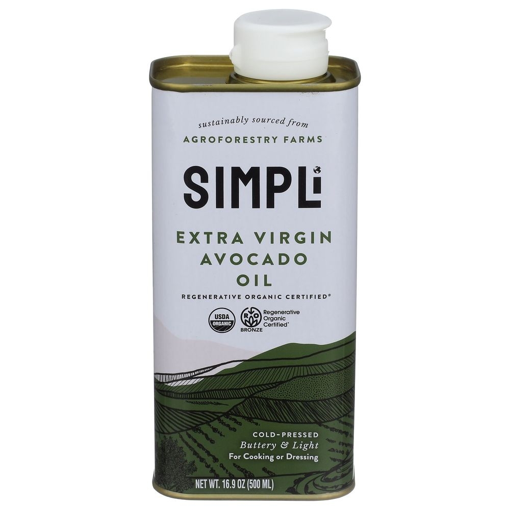 Simpli Regenerative Organic Extra Virgin Avocado Oil, 16.9 Ounce -- 8 Per Case