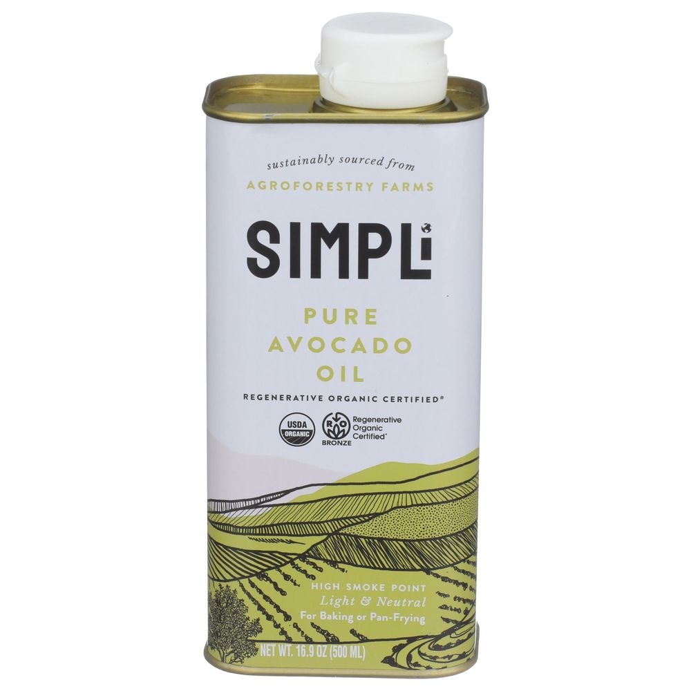 Simpli Regenerative Organic Pure Avocado Oil, 16.9 Ounce -- 8 Per Case