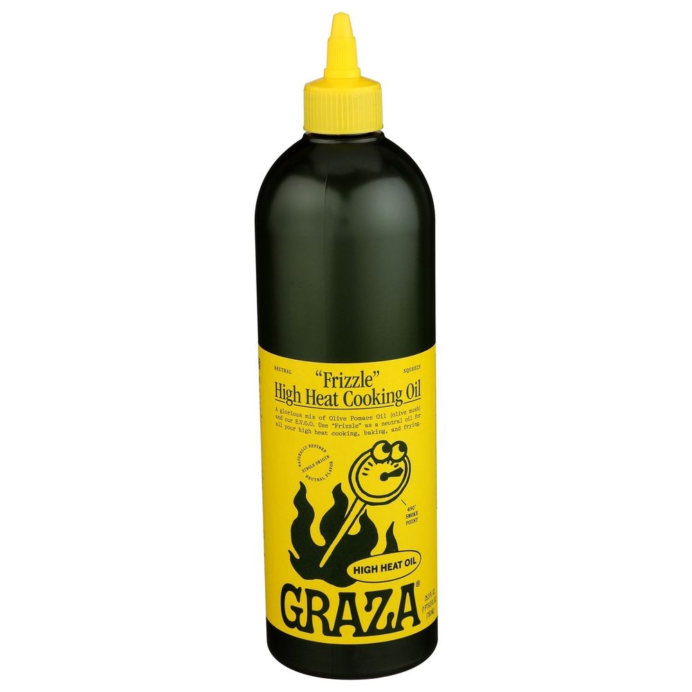 Graza Frizzle High Heat Cooking Oil, 25.3 Fluid Ounce Squeeze Bottle -- 6 Per Case