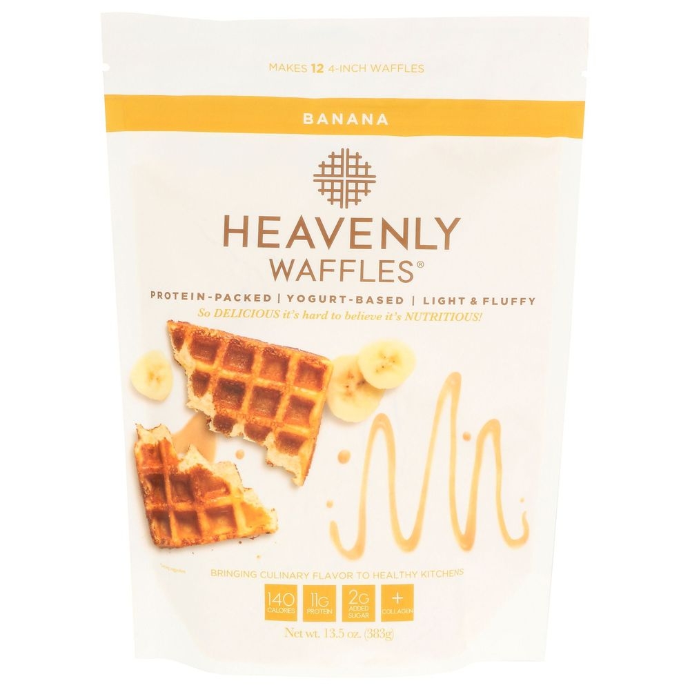 Heavenly Waffles Light And Fluffy Banana Waffle Mix, 13.5 Ounce -- 6 Per Case
