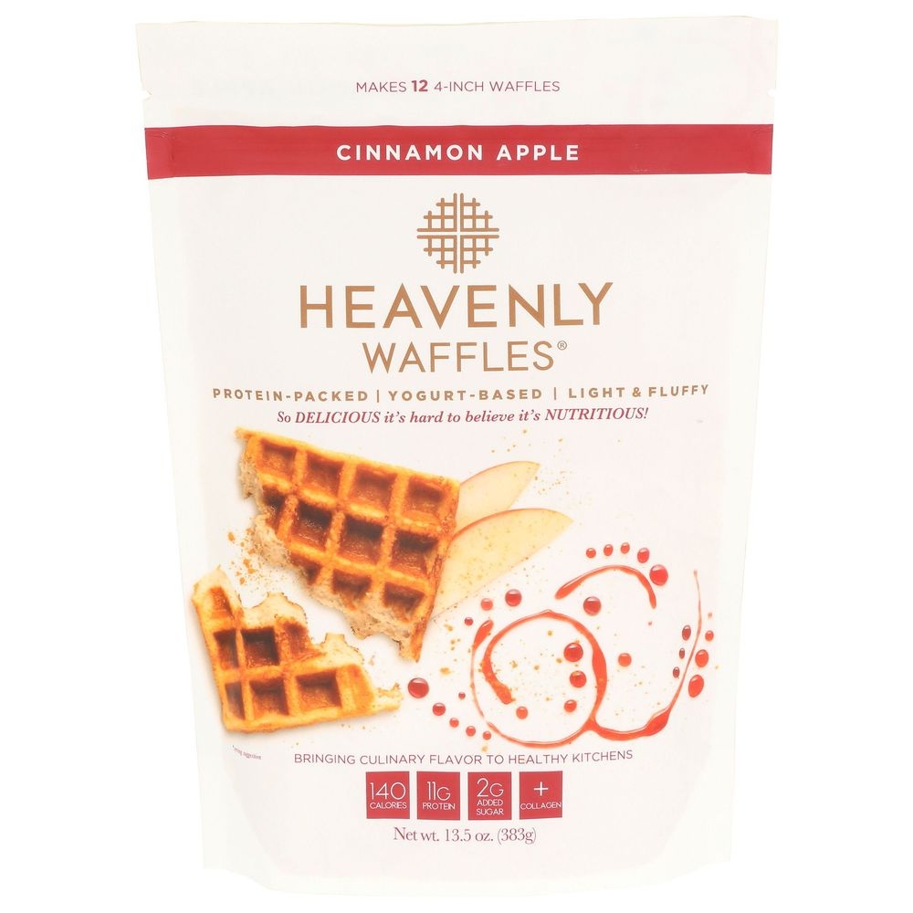 Heavenly Waffles Light And Fluffy Cinnamon Apple Waffle Mix, 13.5 Ounce -- 6 Per Case
