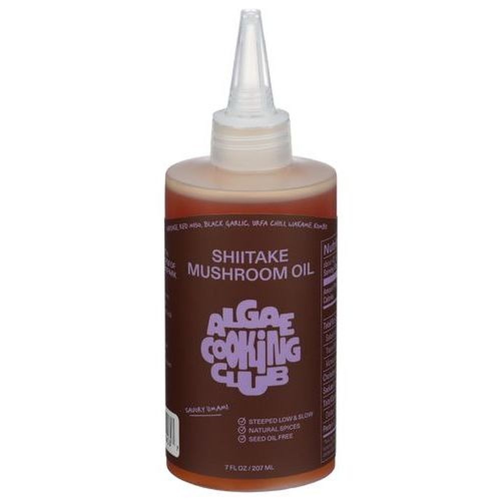 Algae Cooking Club Shiitake Mushroom Oil, 7 Ounce -- 6 Per Case