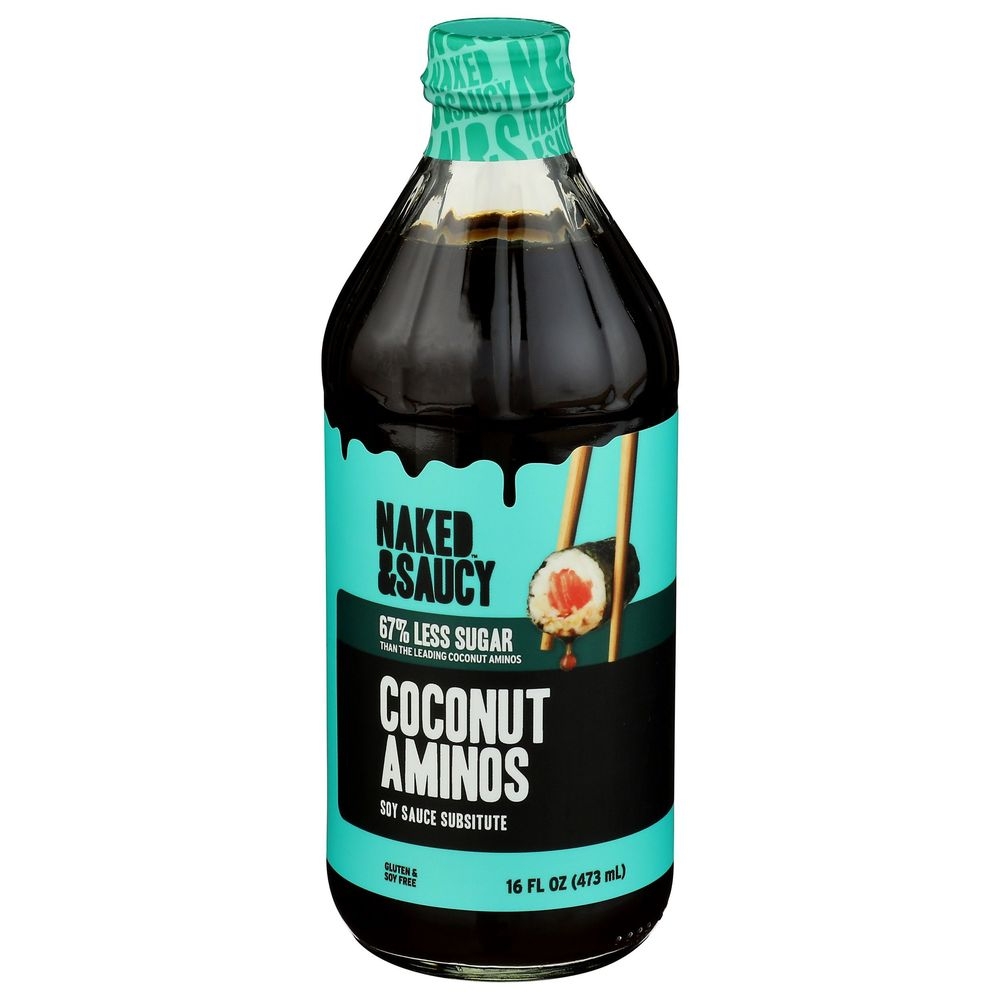 Naked And Saucy Reduced Sugar Coconut Aminos, 16 Fluid Ounce -- 6 Per Case