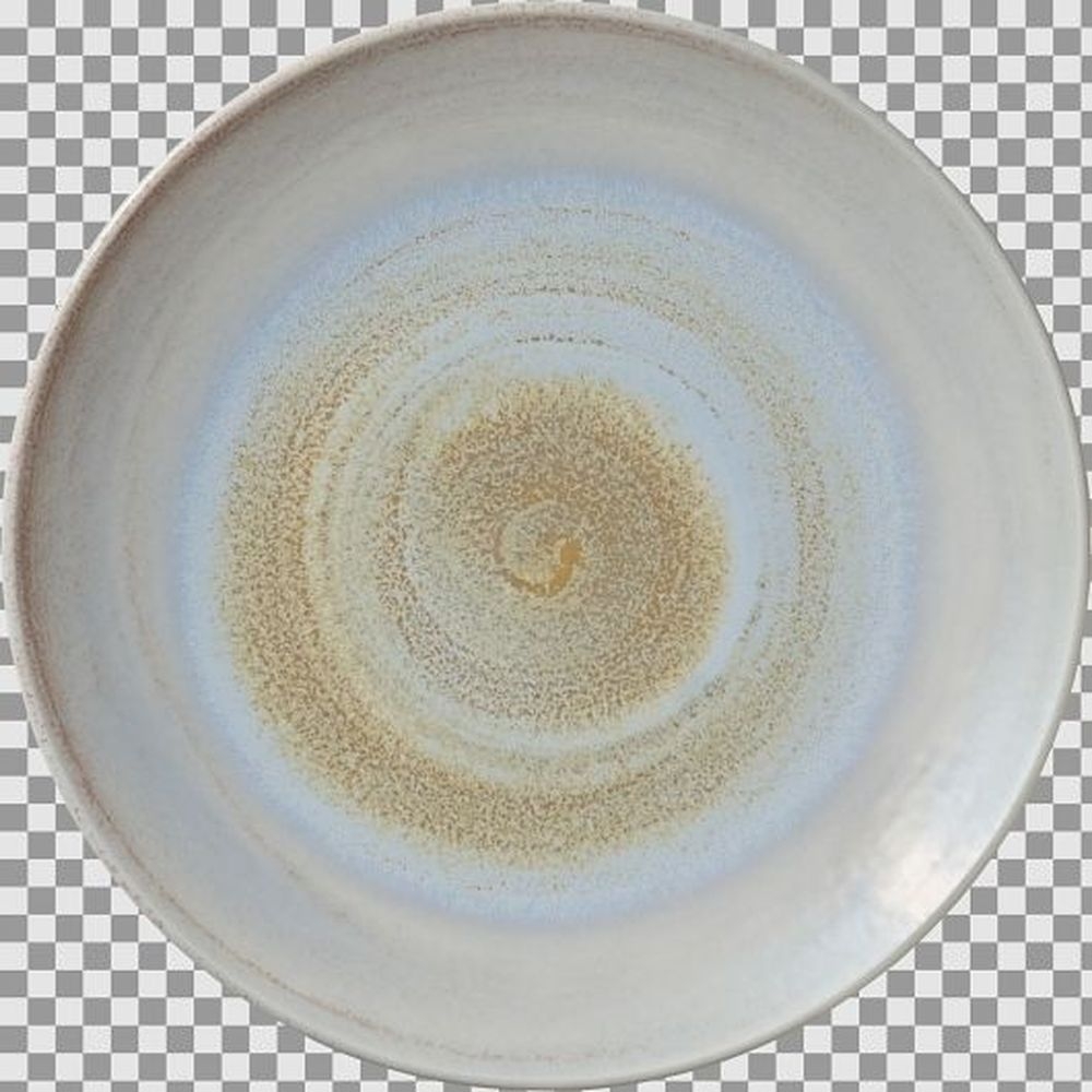Perfect Match Breeze Porcelain Flat Round Coupe Plate