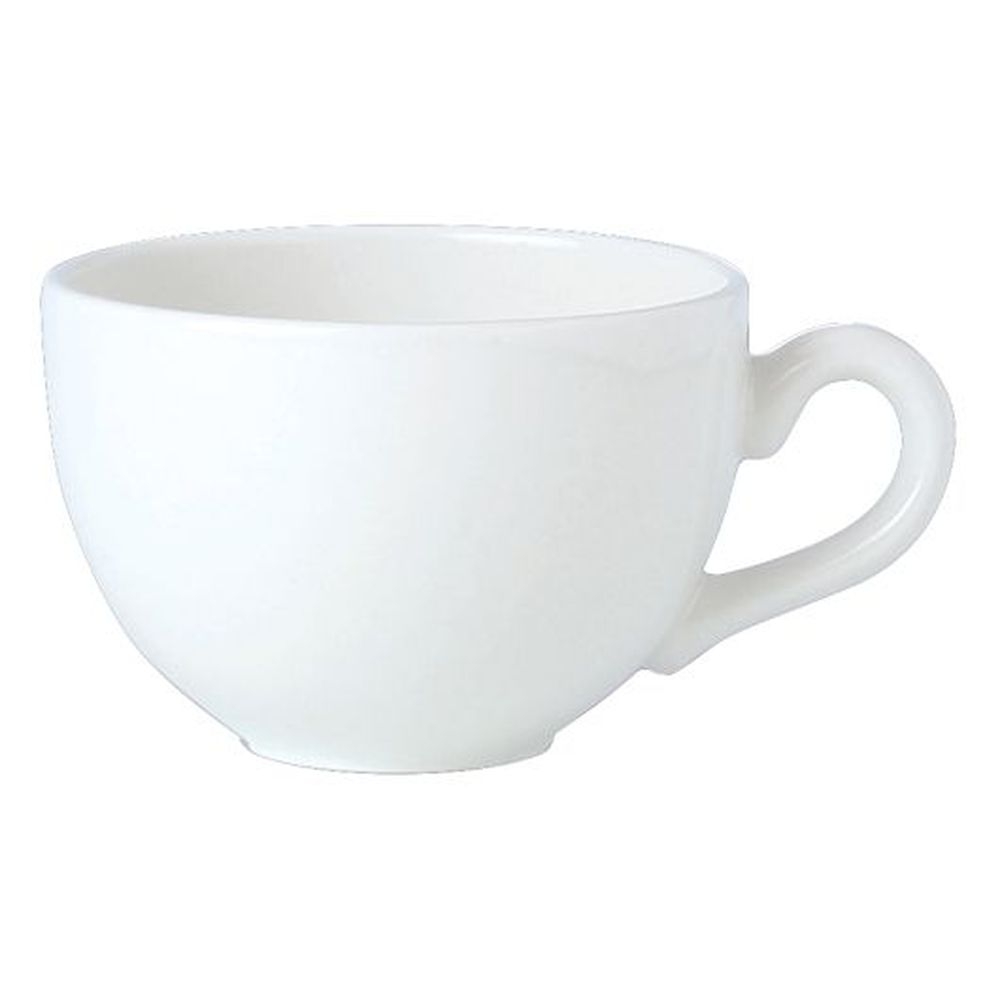 Simplicity White Alumina Vitrified 12 Ounce Low Cup, 36 count
