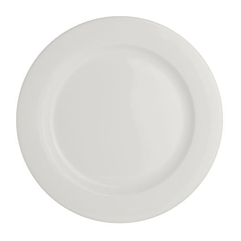 Monaco Vogue Alumina Vitrified 10 inch Flat Rim Plate, 24 count