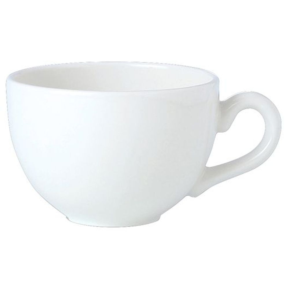 Simplicity White Alumina Vitrified 8 Ounce Low Cup, 36 count