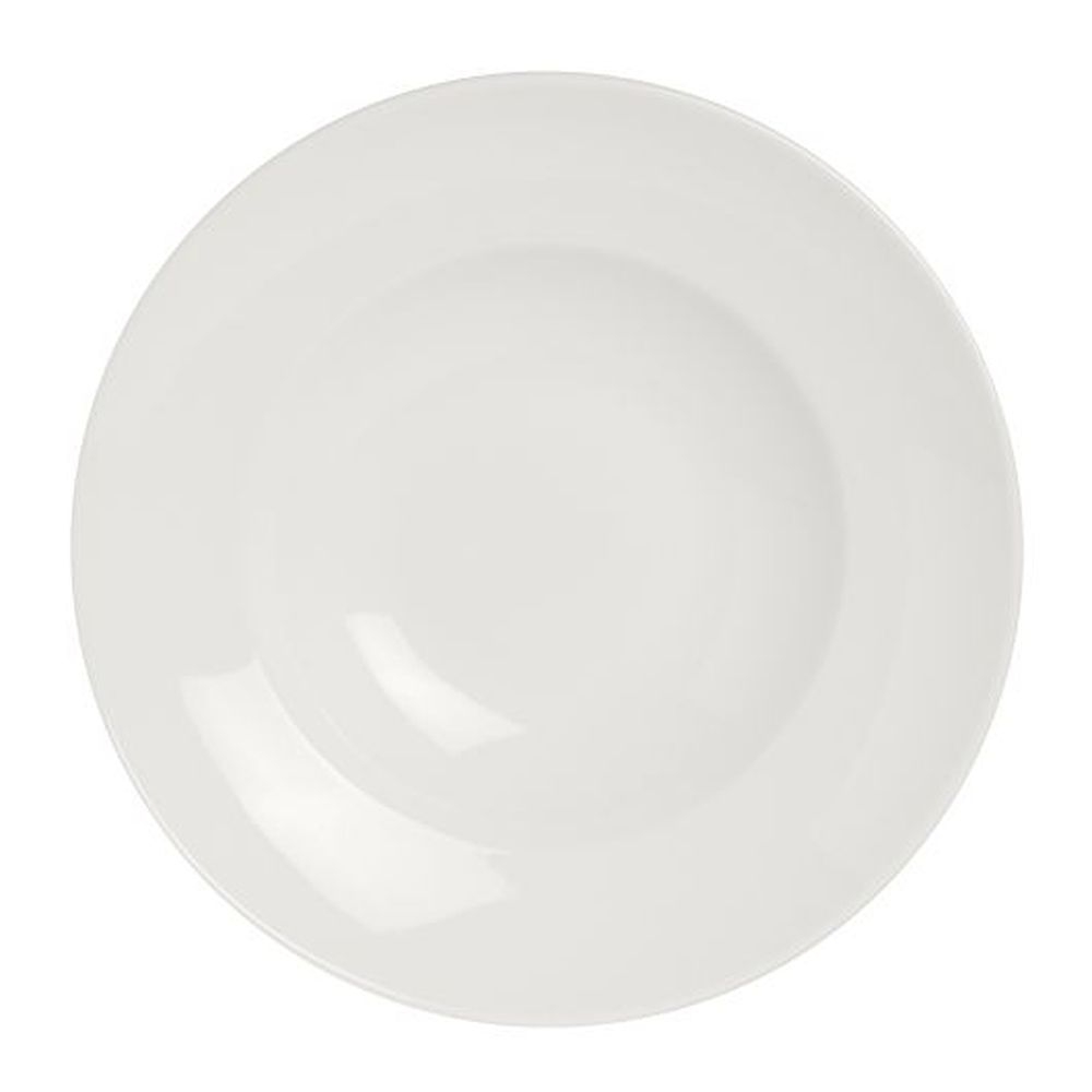 Monaco Vogue White Alumina Vitrified 12 Ounce Nouveau Bowl, 6 count