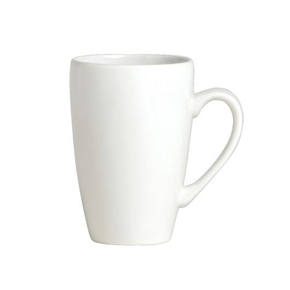Simplicity White Alumina Vitrified 10 Ounce Quench Mug, 24 count