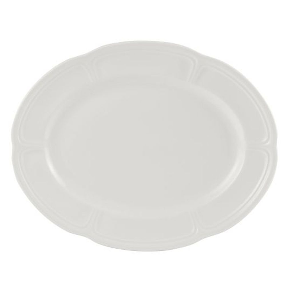 Monique Torino Alumina Vitrified 13 inch Oval Plate, 12 count