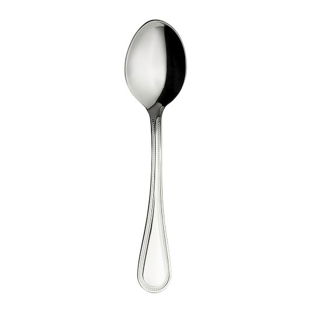 Pearl 18/10 Stainless Steel 7 inch Oval Bowl Soup/Dessert Spoon, 12 count