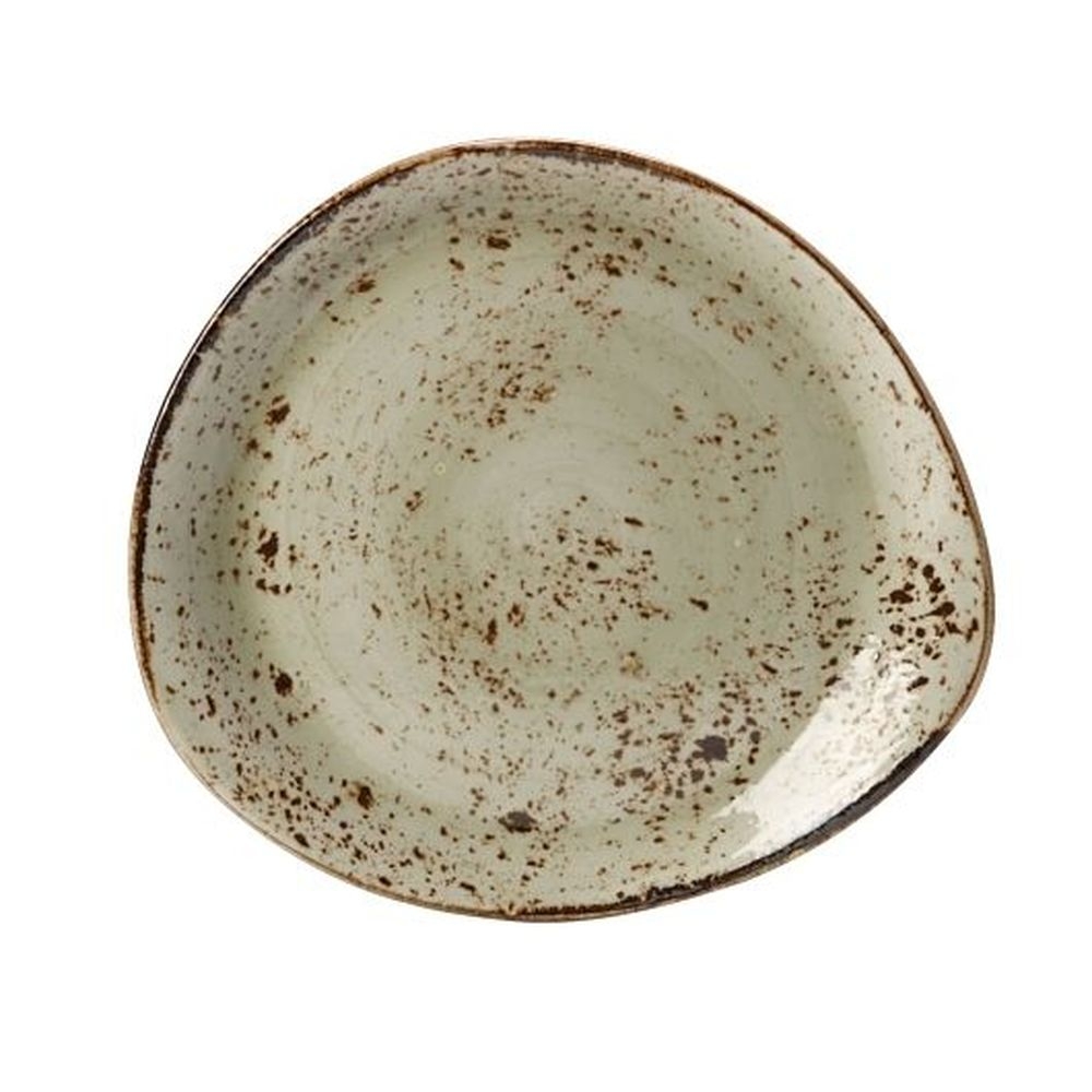 Craft Green Alumina Vitrified 12 inch FreeStyle Plate, 12 count
