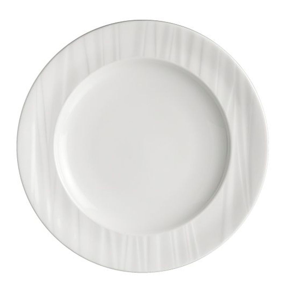 Ruche Bone China 10.0 inch Banquet Rim Plate, 24 count